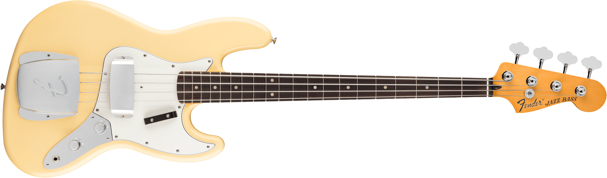 Fender Laura Lee Jazz Bass Mex Ltd Signature Rw - Vintage White - Basse Électrique Solid Body - Main picture