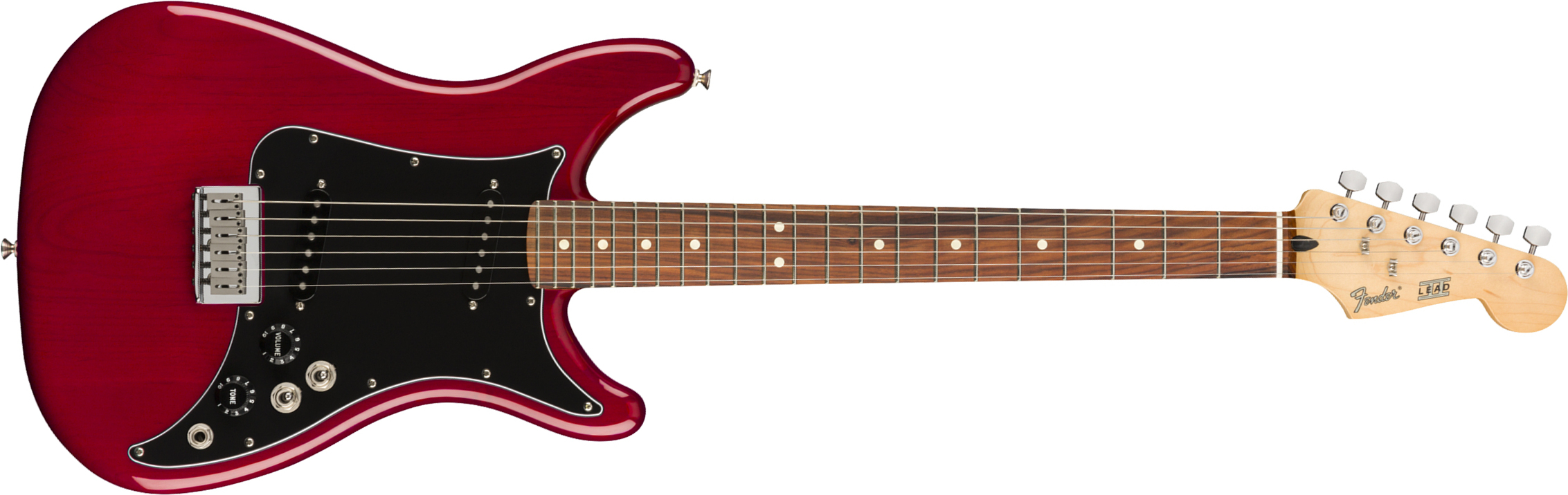 Fender Lead Ii Player Mex Ss Ht Pf - Crimson Red Transparent - Guitare Électrique Forme Str - Main picture