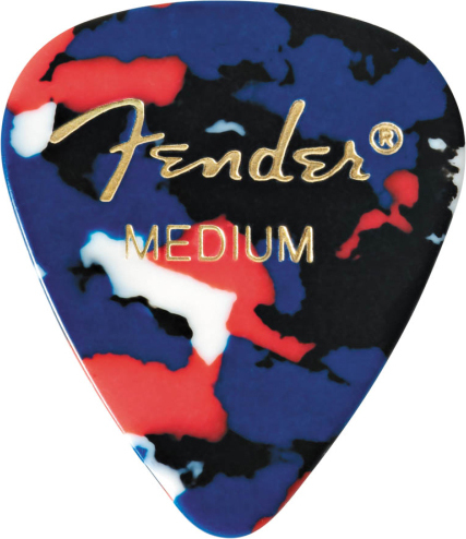 Fender Lot De 12 351 Shape Classic Picks Medium Confetti - MÉdiator & Onglet - Main picture