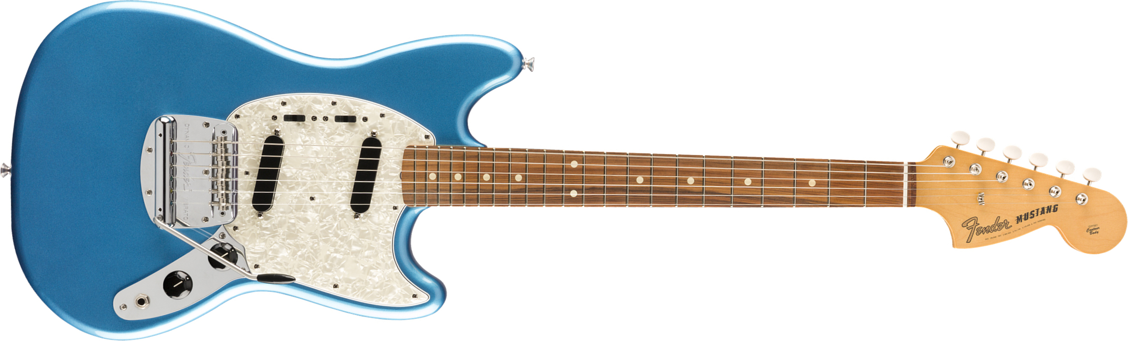 Fender Mustang 60s Vintera Vintage Mex Pf - Lake Placid Blue - Guitare Électrique RÉtro Rock - Main picture