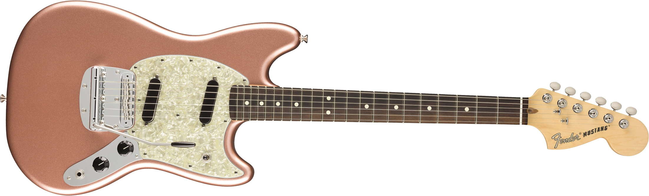 Fender Mustang American Performer Usa Ss Rw - Penny - Guitare Électrique Double Cut - Main picture