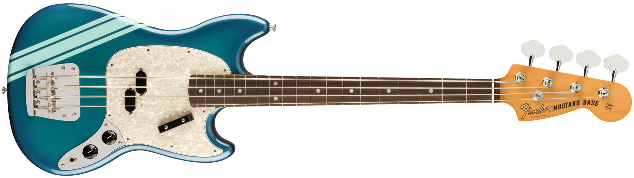 Fender Mustang Bass 70s Competition Vintera 2 Rw - Competition Blue - Basse Électrique Solid Body - Main picture