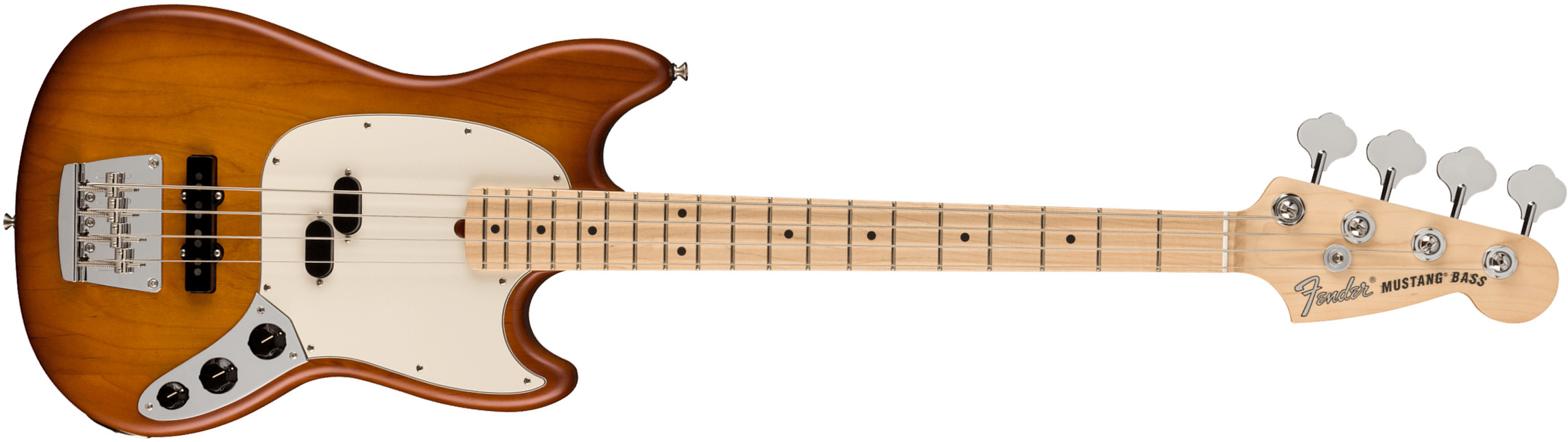 Fender Mustang Bass American Performer Ltd Usa Rw - Honey Burst Satin - Basse Électrique Solid Body - Main picture