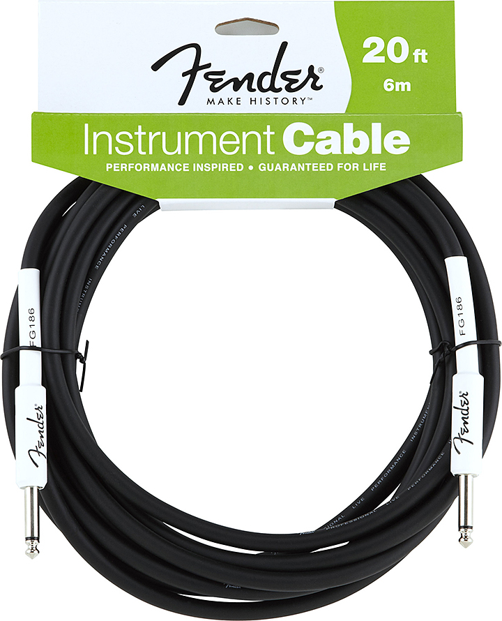 Fender Performance Instrument Cable Droit/droit 20ft 6m - CÂble - Main picture