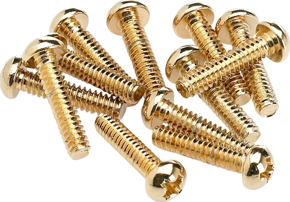 Fender Pickup & Selector Switch Mounting Screws (12) - Gold - Vis - Main picture