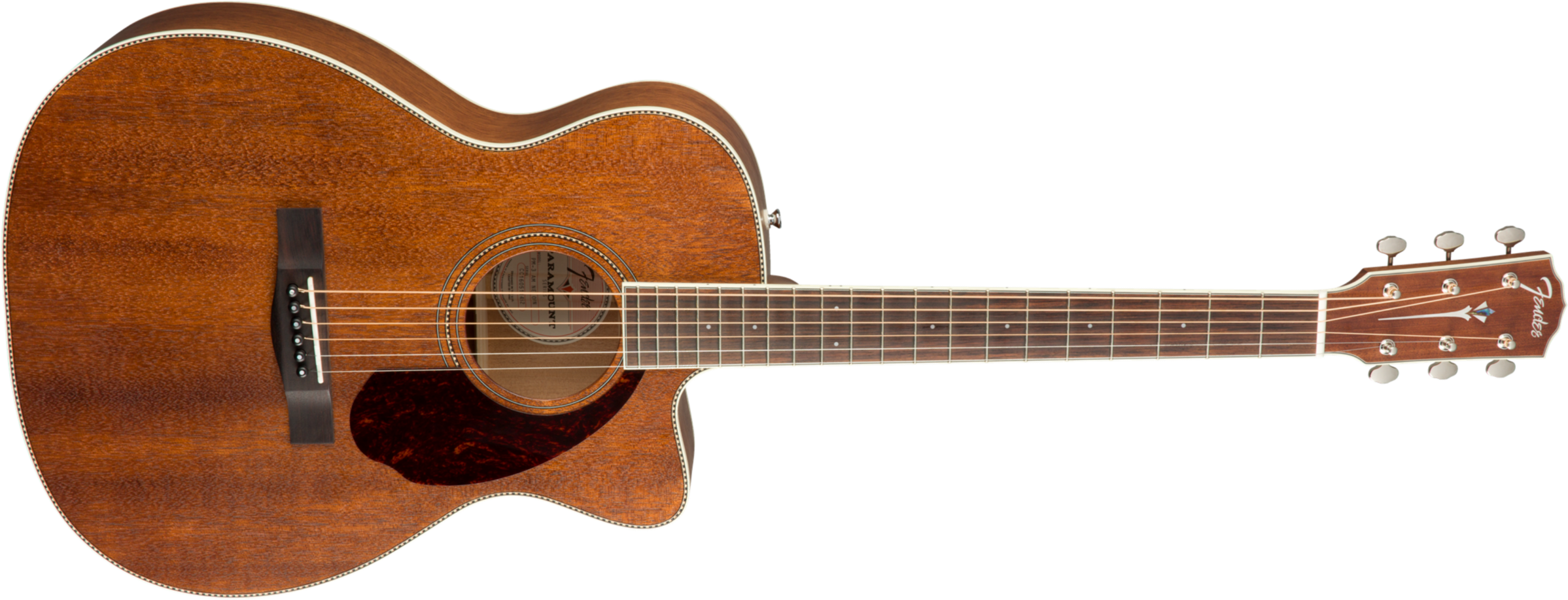 Fender Pm-3 Triple-0 All-mahogany - Natural - Guitare Acoustique - Main picture