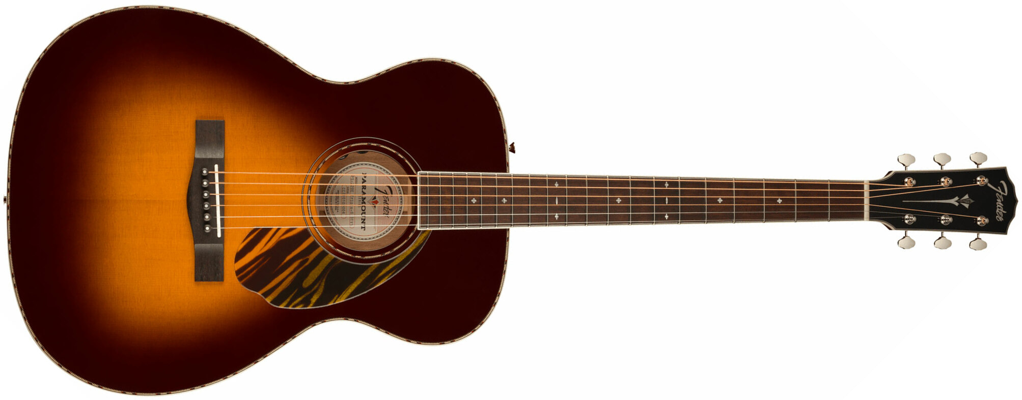 Fender Po-220e Paramount Orchestra Model Om Acajou Ova - 3-color Vintage Sunburst - Guitare Folk - Main picture
