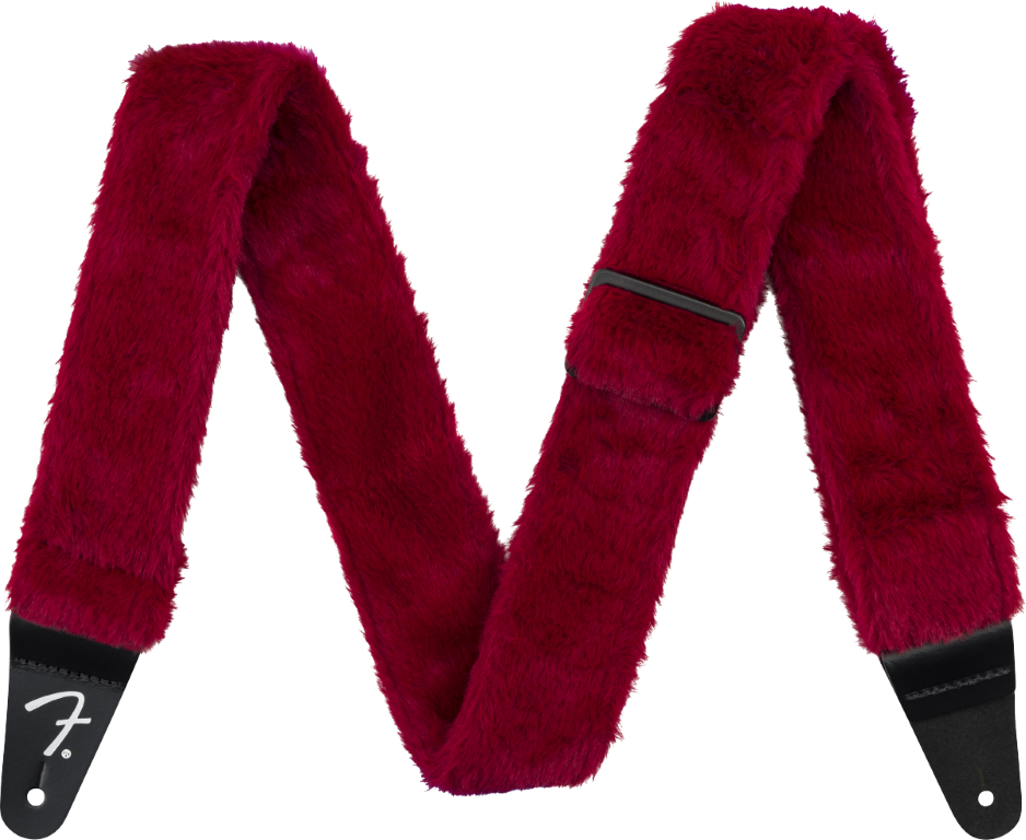 Fender Poodle Plush Strap Red - Sangle Courroie - Main picture
