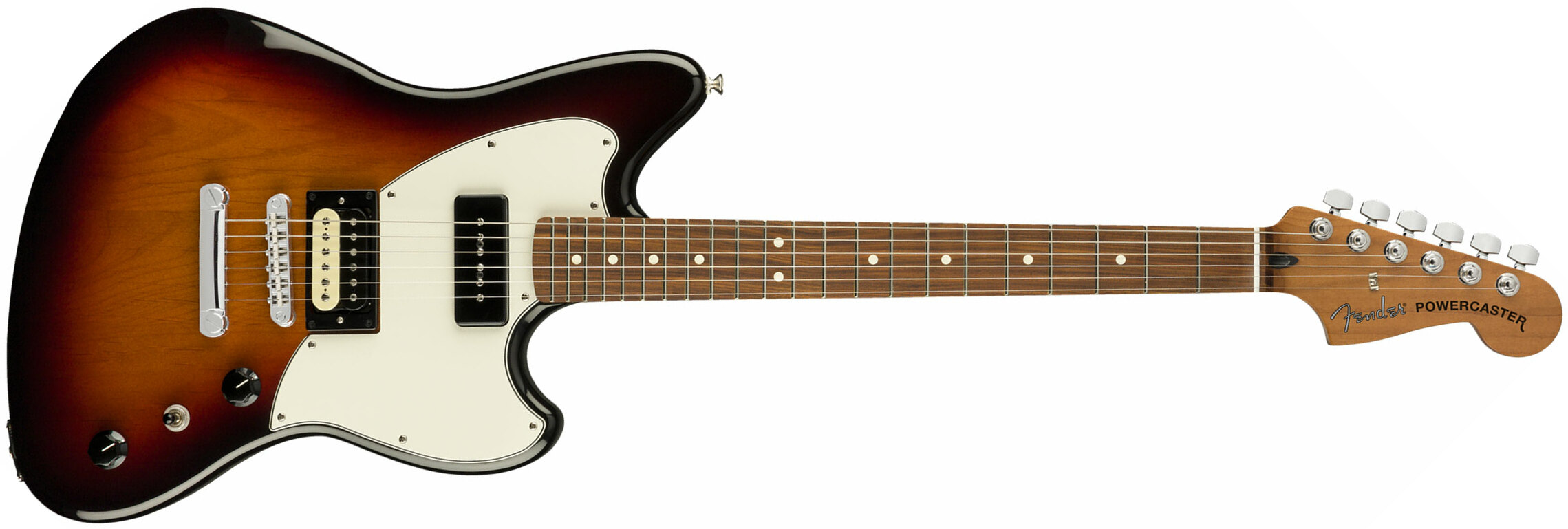 Fender Powercaster Alternate Reality Ltd Hp90 Ht Pf - 3-color Sunburst - Guitare Électrique RÉtro Rock - Main picture