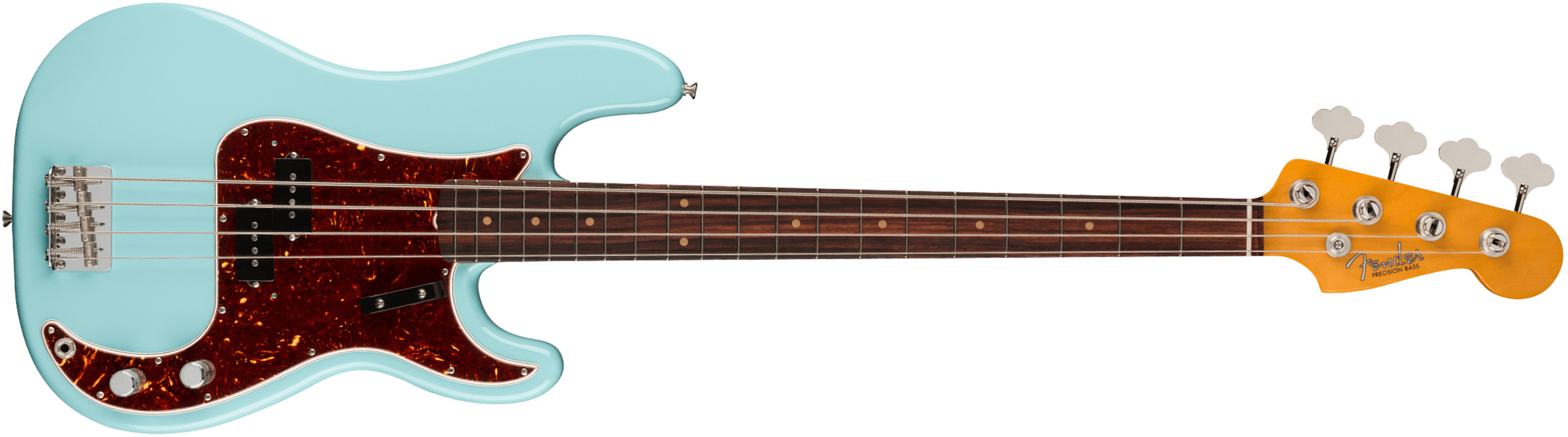 Fender Precision Bass 1960 American Vintage Ii Usa Rw - Daphne Blue - Basse Électrique Solid Body - Main picture