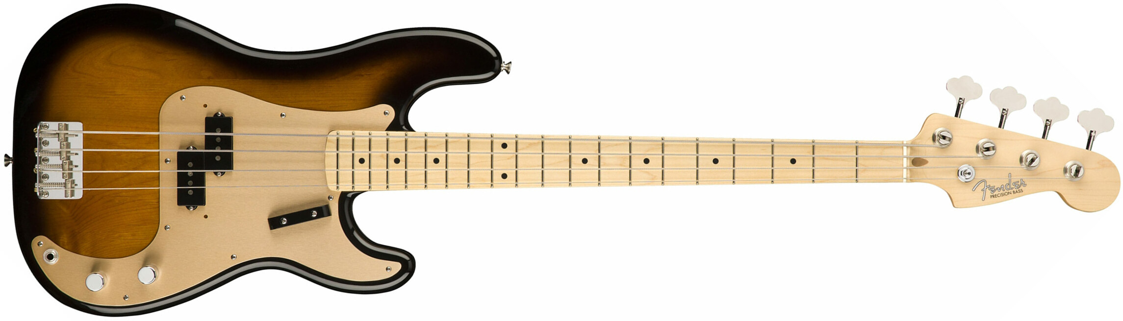 Fender Precision Bass '50s American Original Usa Mn - 2-color Sunburst - Basse Électrique Solid Body - Main picture