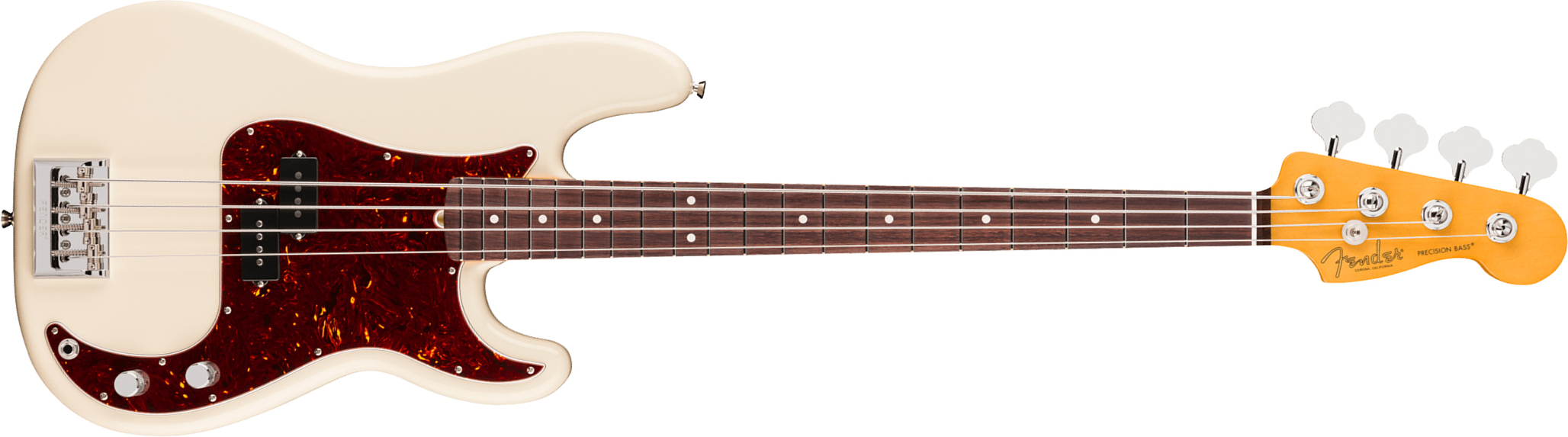 Fender Precision Bass American Pro. Usa Rw - Olympic White - Basse Électrique Solid Body - Main picture