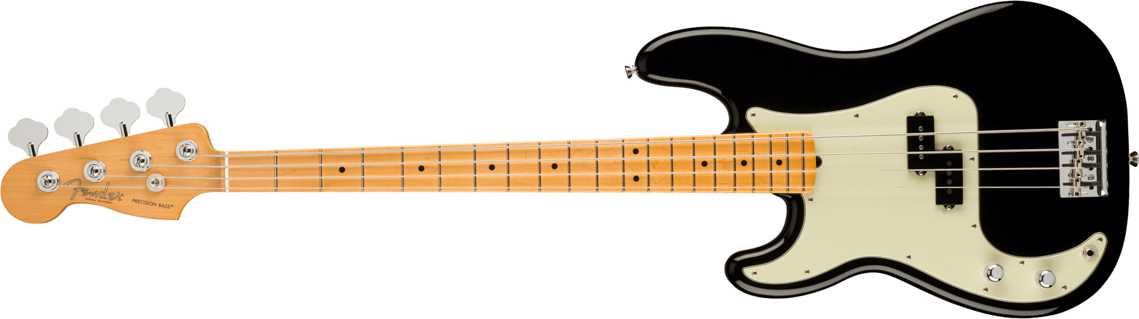 Fender Precision Bass American Professional Ii Lh Gaucher Usa Mn - Black - Basse Électrique Solid Body - Main picture