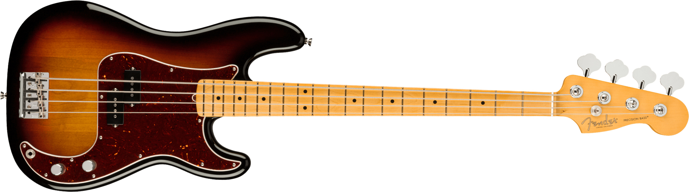 Fender Precision Bass American Professional Ii Usa Mn - 3-color Sunburst - Basse Électrique Solid Body - Main picture