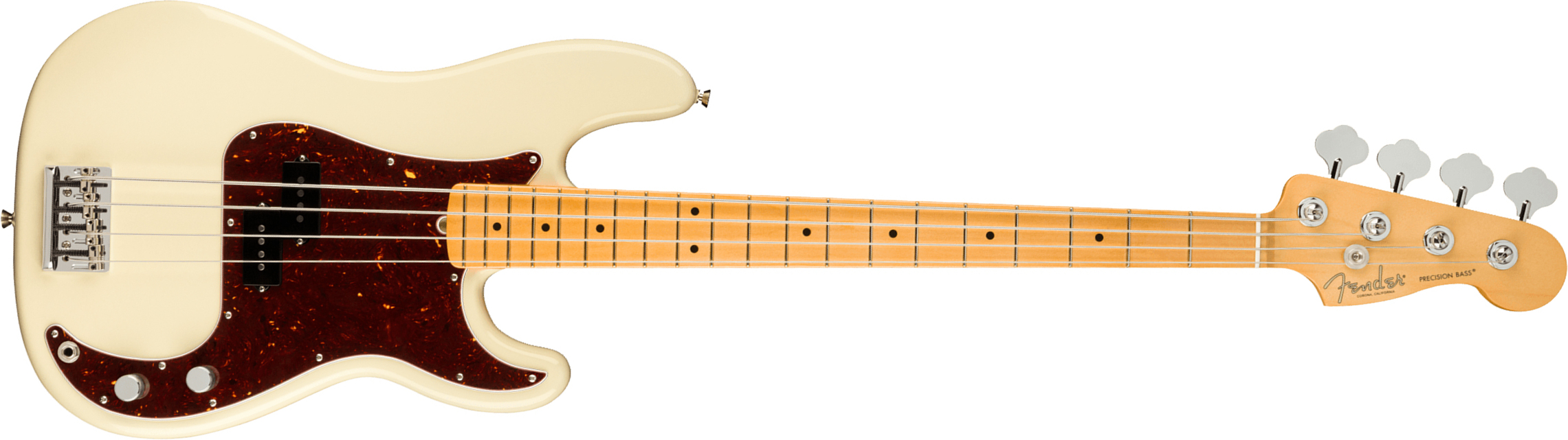 Fender Precision Bass American Professional Ii Usa Mn - Olympic White - Basse Électrique Solid Body - Main picture