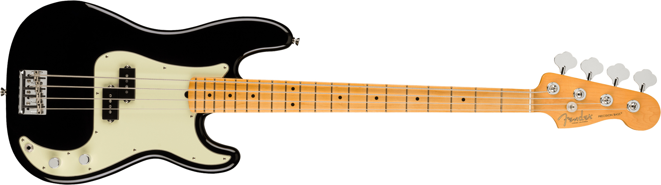 Fender Precision Bass American Professional Ii Usa Mn - Black - Basse Électrique Solid Body - Main picture