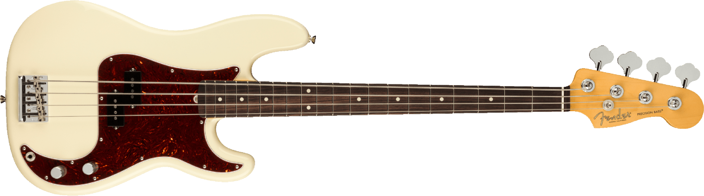 Fender Precision Bass American Professional Ii Usa Rw - Olympic White - Basse Électrique Solid Body - Main picture
