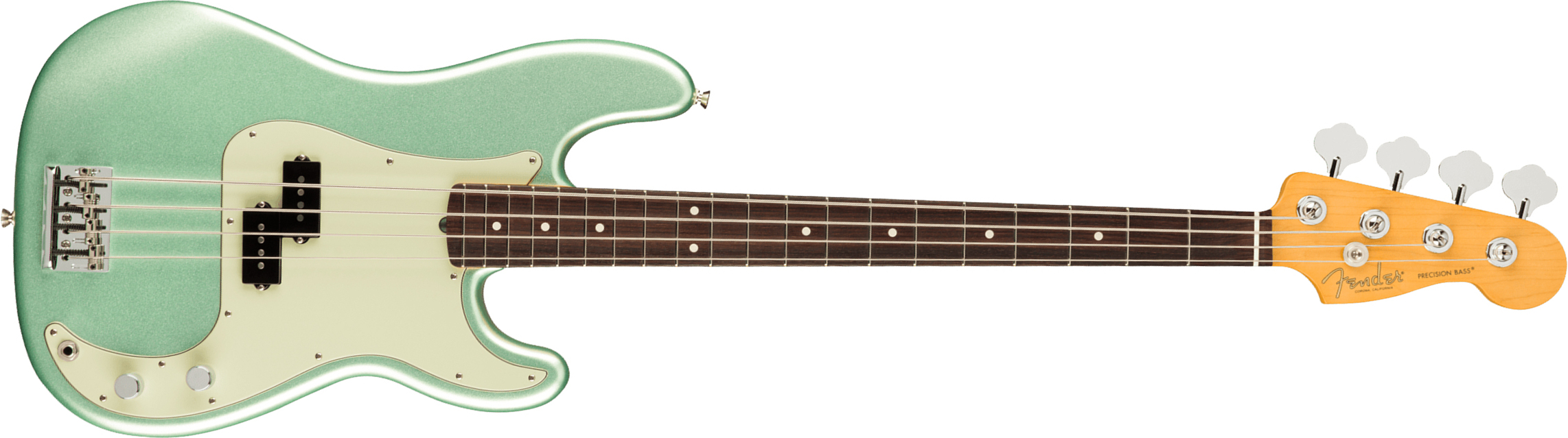 Fender Precision Bass American Professional Ii Usa Rw - Mystic Surf Green - Basse Électrique Solid Body - Main picture