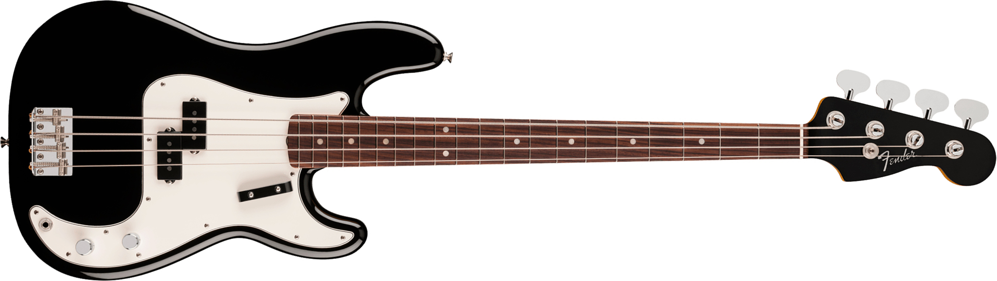 Fender Precision Bass Late 60s Vintera 3 Mex Rw - Black - Basse Électrique Solid Body - Main picture
