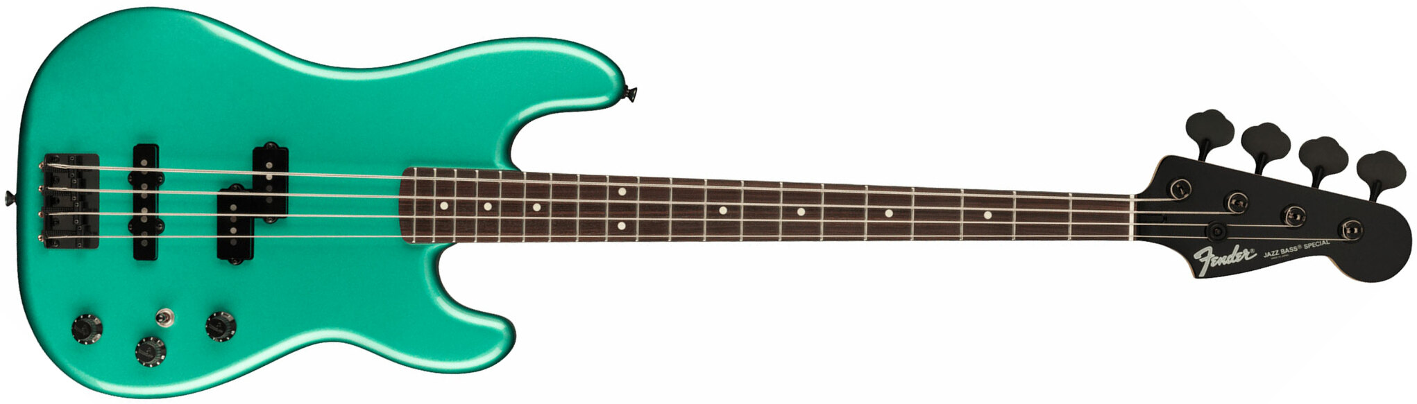 Fender Precision Bass Pj Boxer Jap Rw - Sherwood Green Metallic - Basse Électrique Solid Body - Main picture