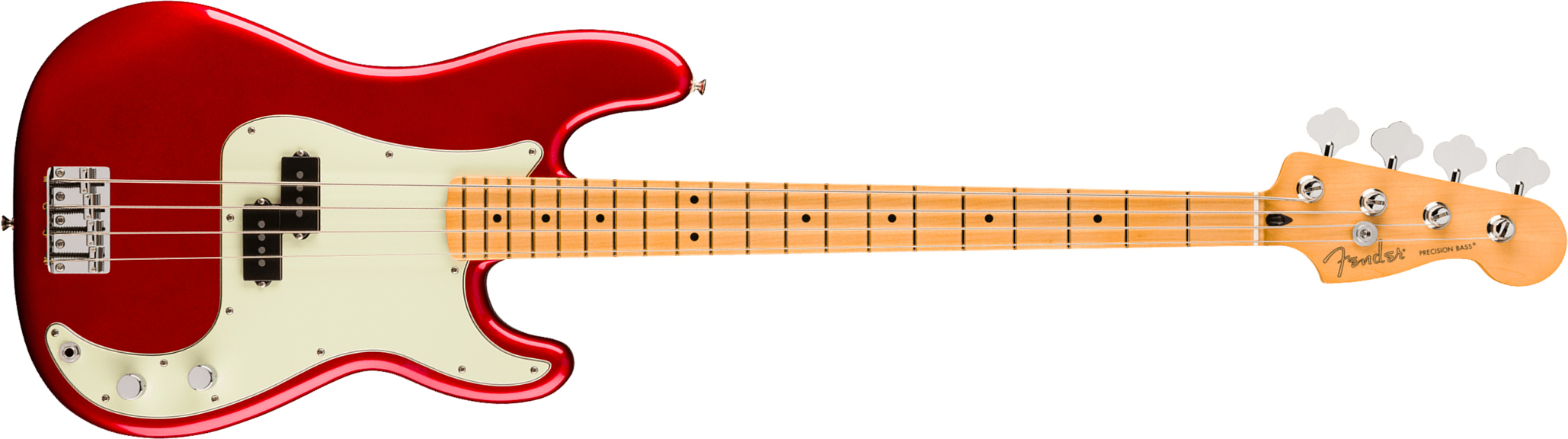 Fender Precision Bass Player Ii 75th Ann. Mex Ht 2s Mn - Candy Apple Red - Basse Électrique Solid Body - Main picture