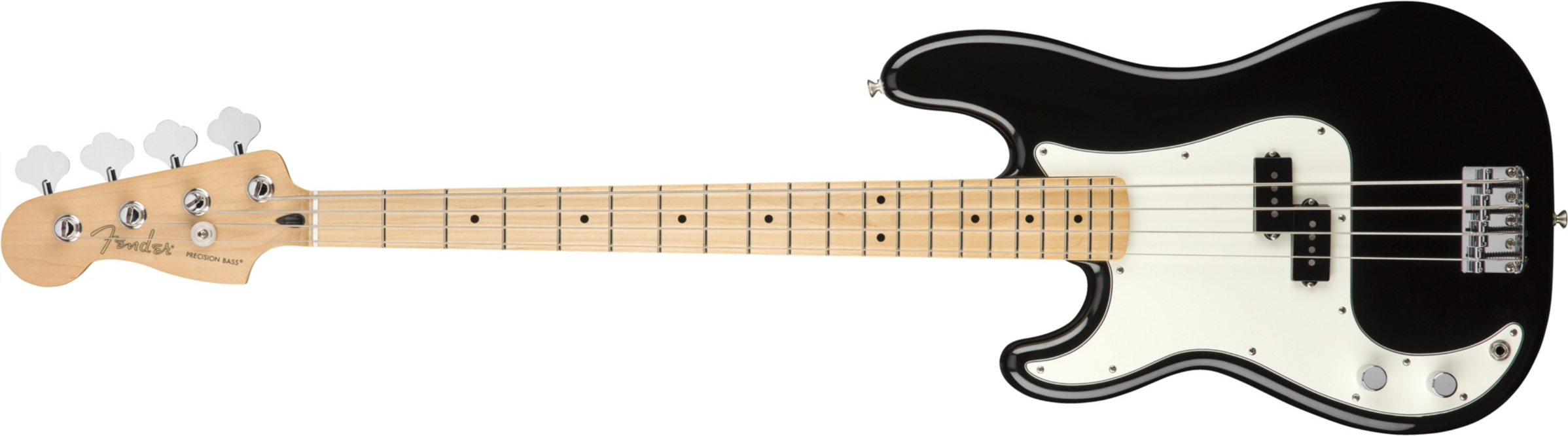 Fender Precision Bass Player Lh Gaucher Mex Mn - Black - Basse Électrique Solid Body - Main picture