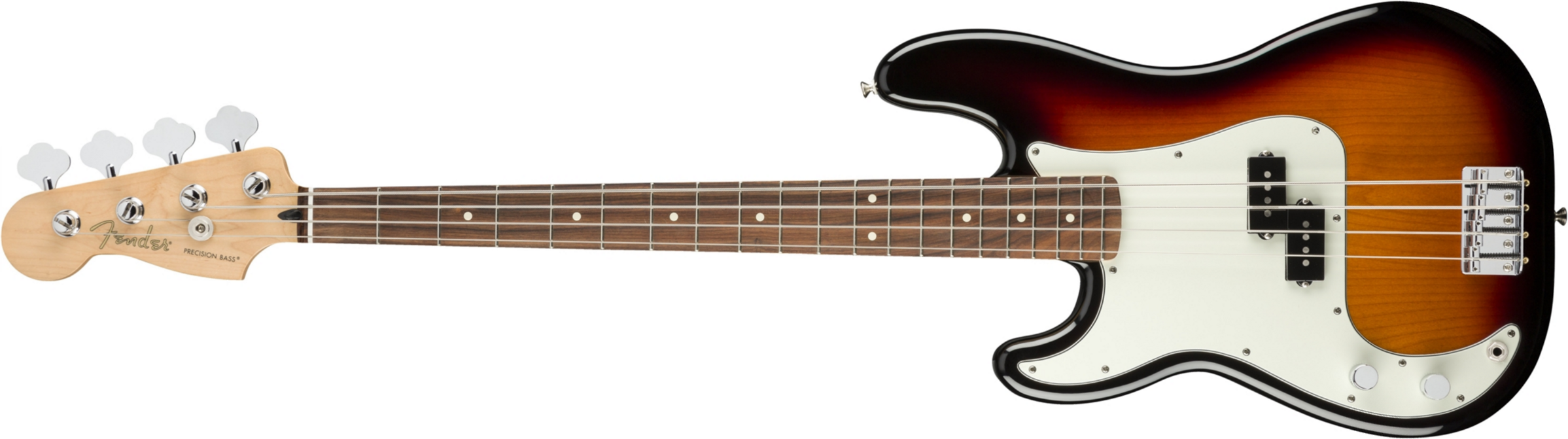 Fender Precision Bass Player Lh Gaucher Mex Pf - 3-color Sunburst - Basse Électrique Solid Body - Main picture