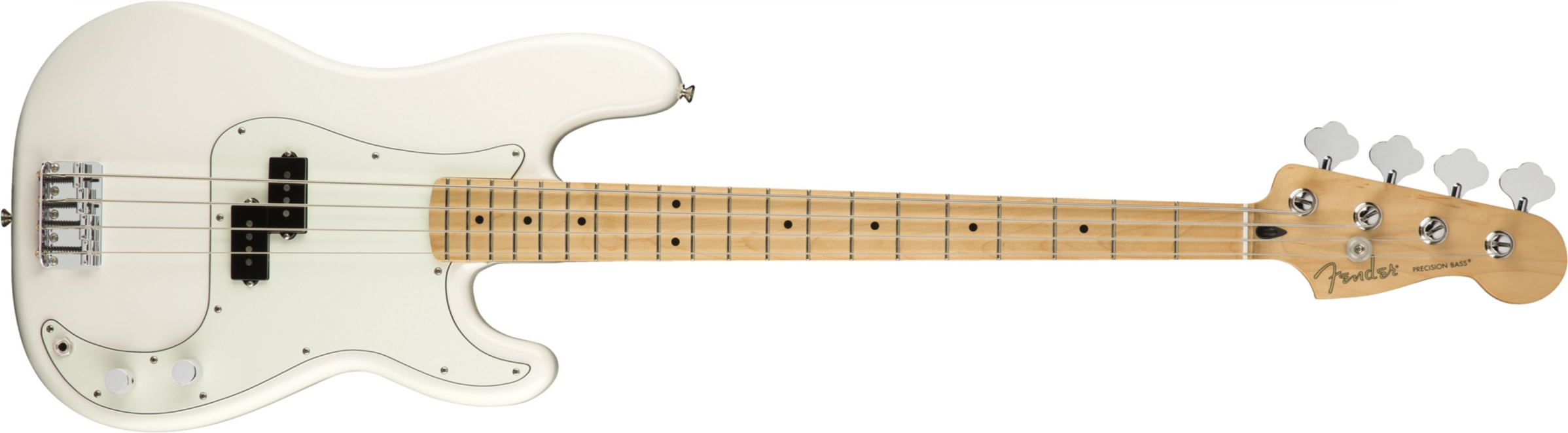 Fender Precision Bass Player Mex Mn - Polar White - Basse Électrique Solid Body - Main picture
