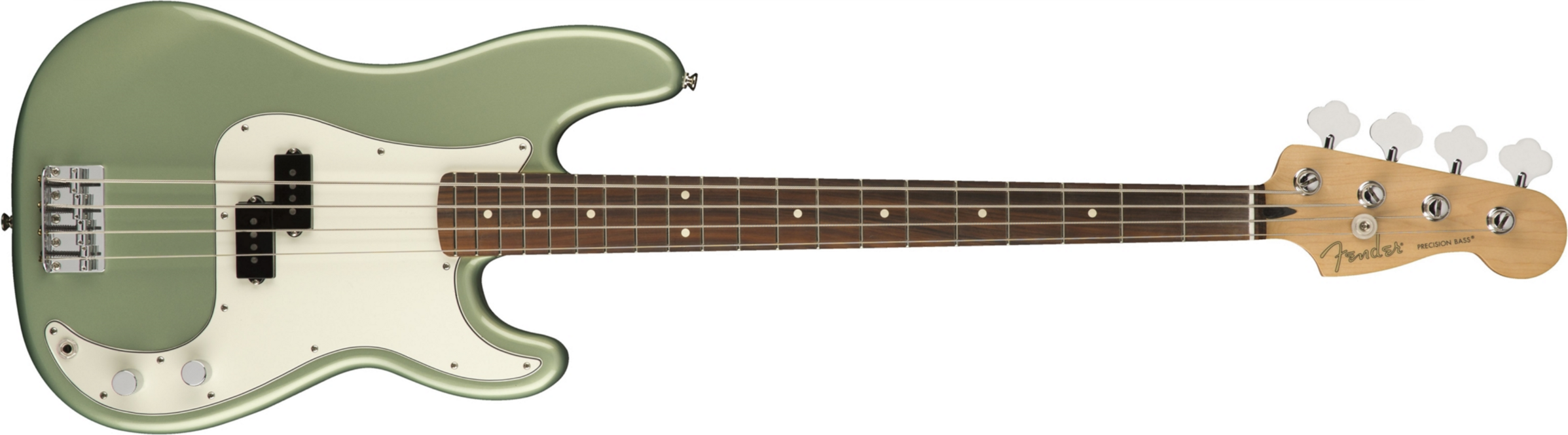 Fender Precision Bass Player Mex Pf - Sage Green Metallic - Basse Électrique Solid Body - Main picture