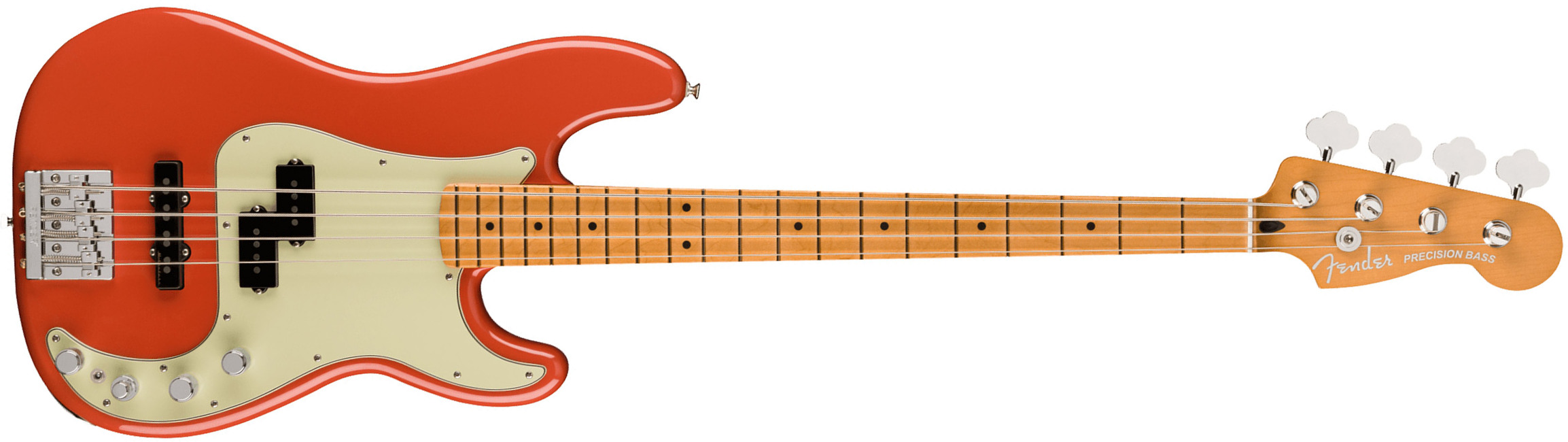 Fender Precision Bass Player Plus 2023 Mex Active Mn - Fiesta Red - Basse Électrique Solid Body - Main picture
