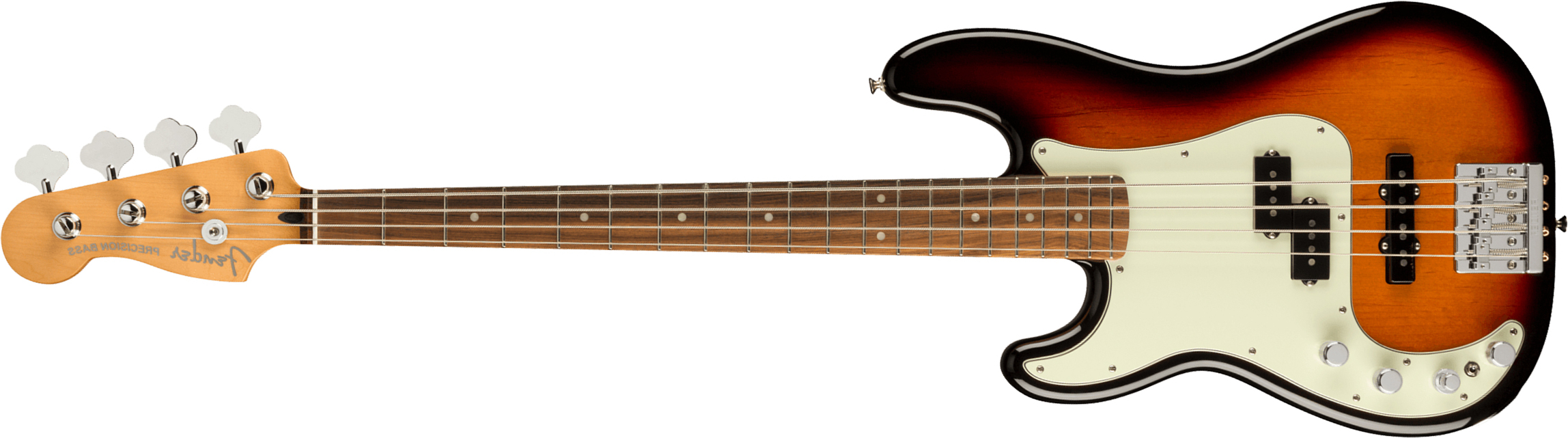 Fender Precision Bass Player Plus Lh Mex Gaucher Active Pf - 3-color Sunburst - Basse Électrique Solid Body - Main picture