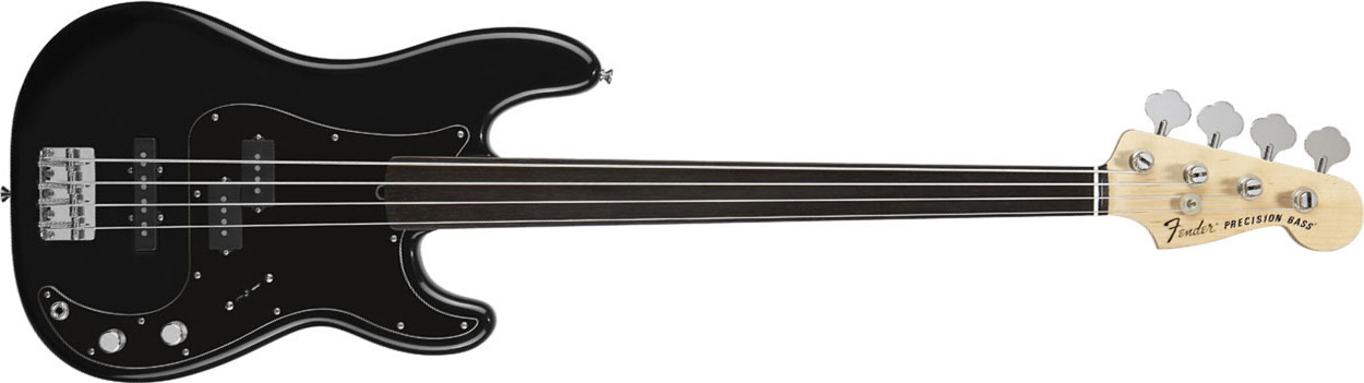 Fender Precision Bass Tony Franklin Fretless Black - Black - Basse Électrique Solid Body - Main picture