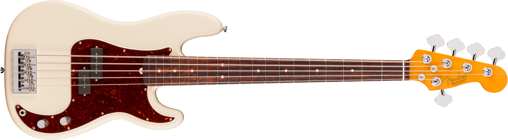 Fender Precision Bass V American Pro. Usa 5c Rw - Olympic White - Basse Électrique Solid Body - Main picture