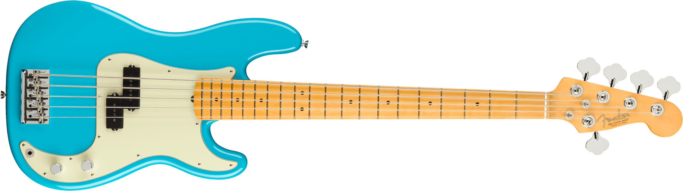 Fender Precision Bass V American Professional Ii Usa 5-cordes Mn - Miami Blue - Basse Électrique Solid Body - Main picture
