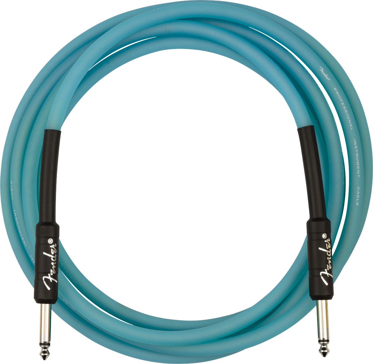 Fender Pro Glow In The Dark Instrument Cable Droit/droit 10ft Blue - CÂble - Main picture