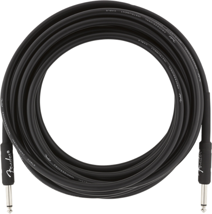 Fender Professional Instrument Cable Droit/droit 18.6ft Black - CÂble - Main picture