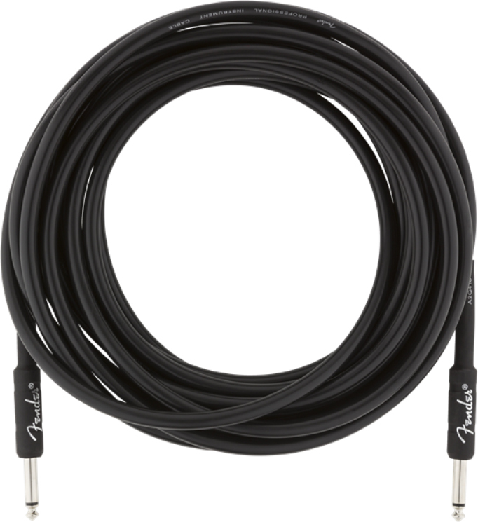 Fender Professional Instrument Cable Droit/droit 25ft Black - CÂble - Main picture