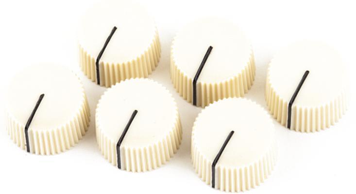 Bouton ampli Fender Pure Vintage Radio Amplifier Knobs (6) - Cream
