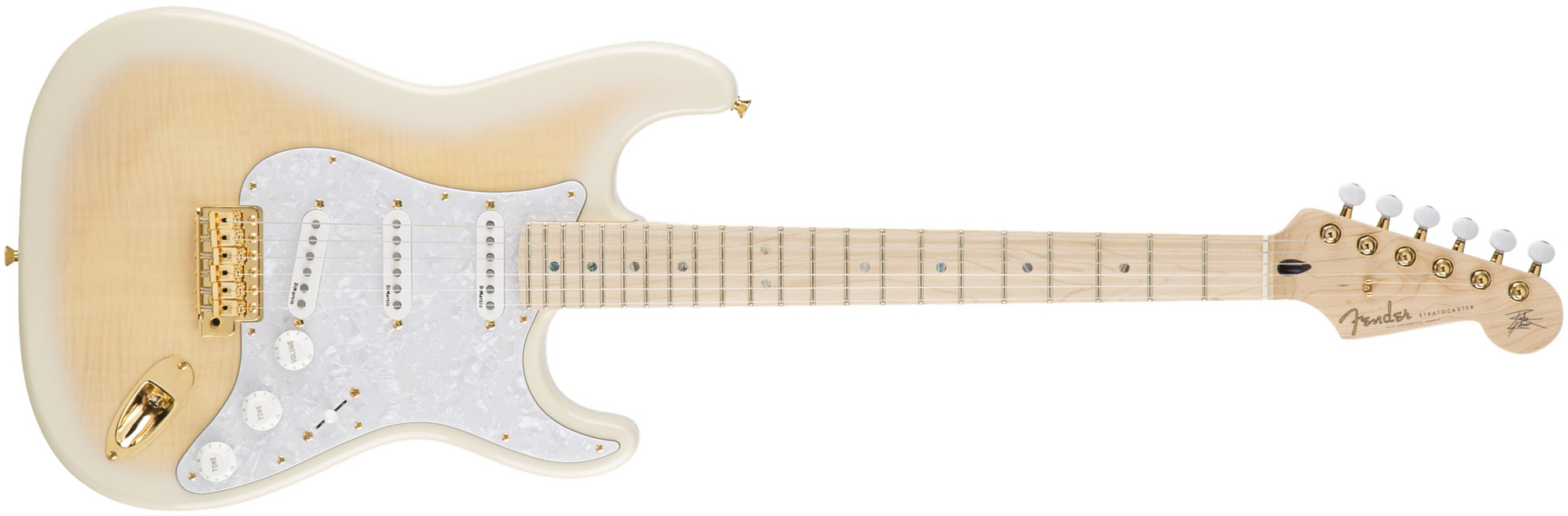 Fender Richie Kotzen Strat Jap Signature 3s Dimarzio Trem Mn - Transparent White Burst - Guitare Électrique Forme Str - Main picture