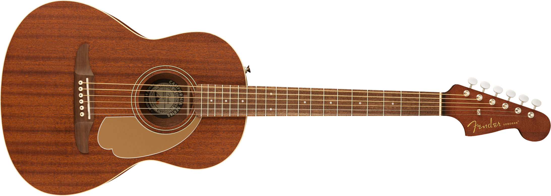 Fender Sonoran Mini All Mahogany Tout Acajou Wal - Natural Satin - Guitare Acoustique Voyage - Main picture