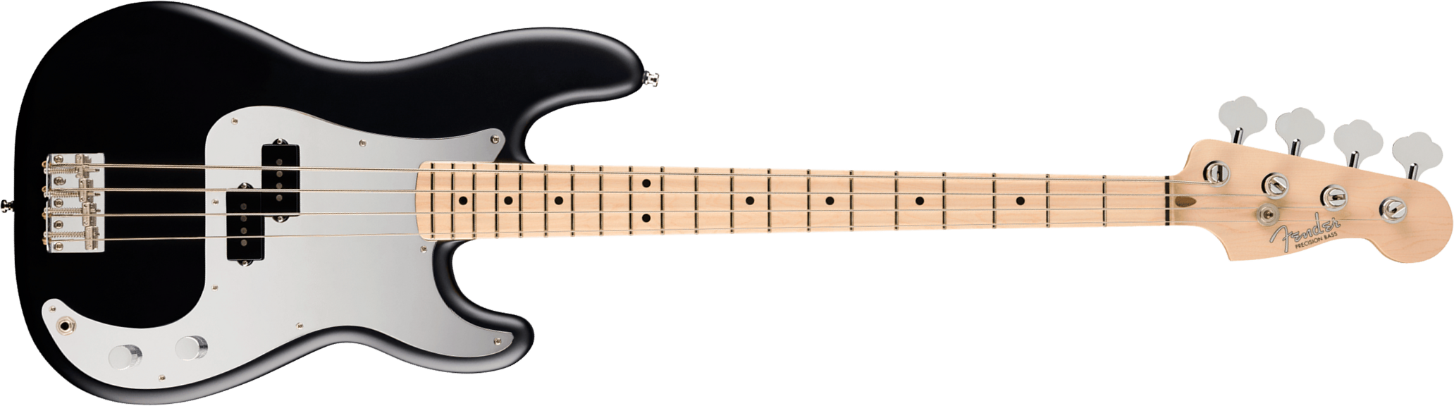 Fender Steve Harris Precision Bass 50th Ann. Mex Signature Ltd Mn - Satin Black - Basse Électrique Solid Body - Main picture