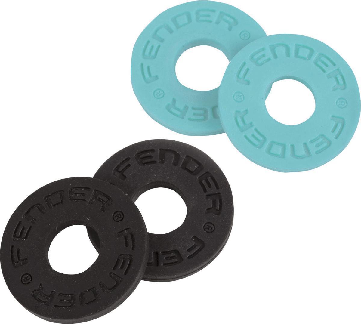 Strap lock Fender Strap Blocks 4-Pack - Black & Daphne Blue