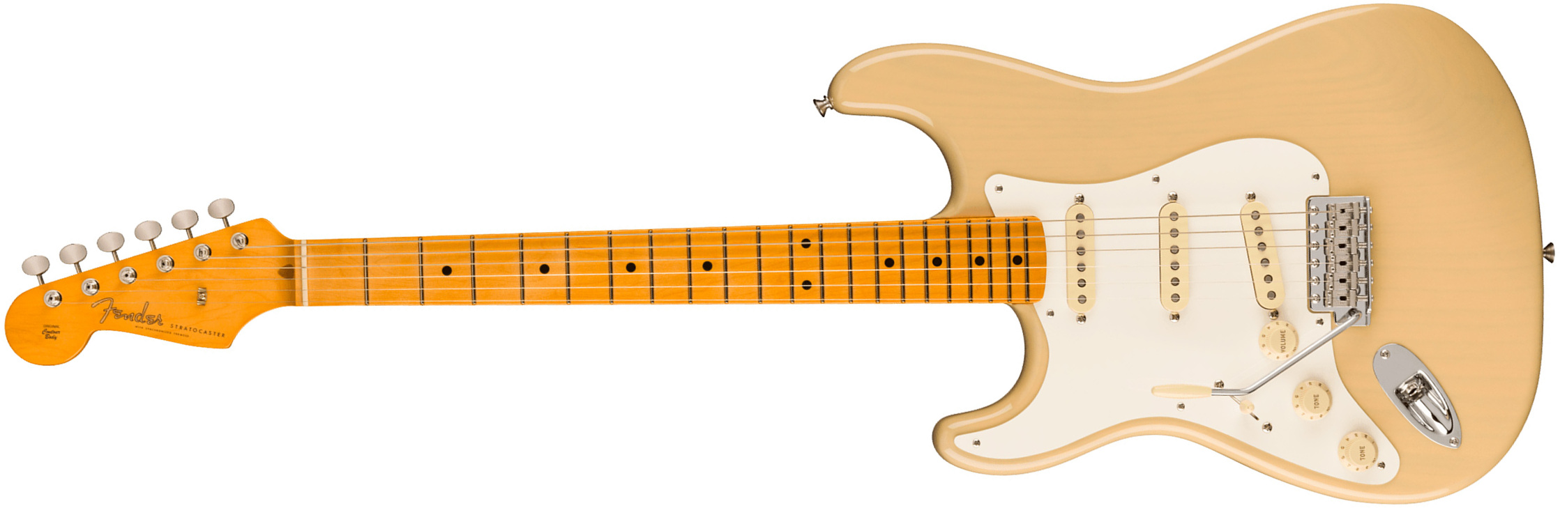 Fender Strat 1957 American Vintage Ii Lh Gaucher Usa 3s Trem Mn - Vintage Blonde - Guitare Électrique Gaucher - Main picture