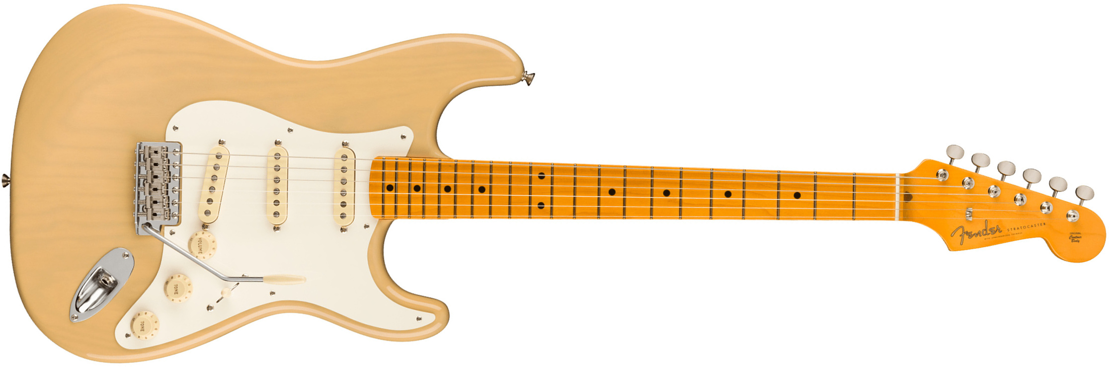 Fender Strat 1957 American Vintage Ii Usa 3s Trem Mn - Vintage Blonde - Guitare Électrique Forme Str - Main picture
