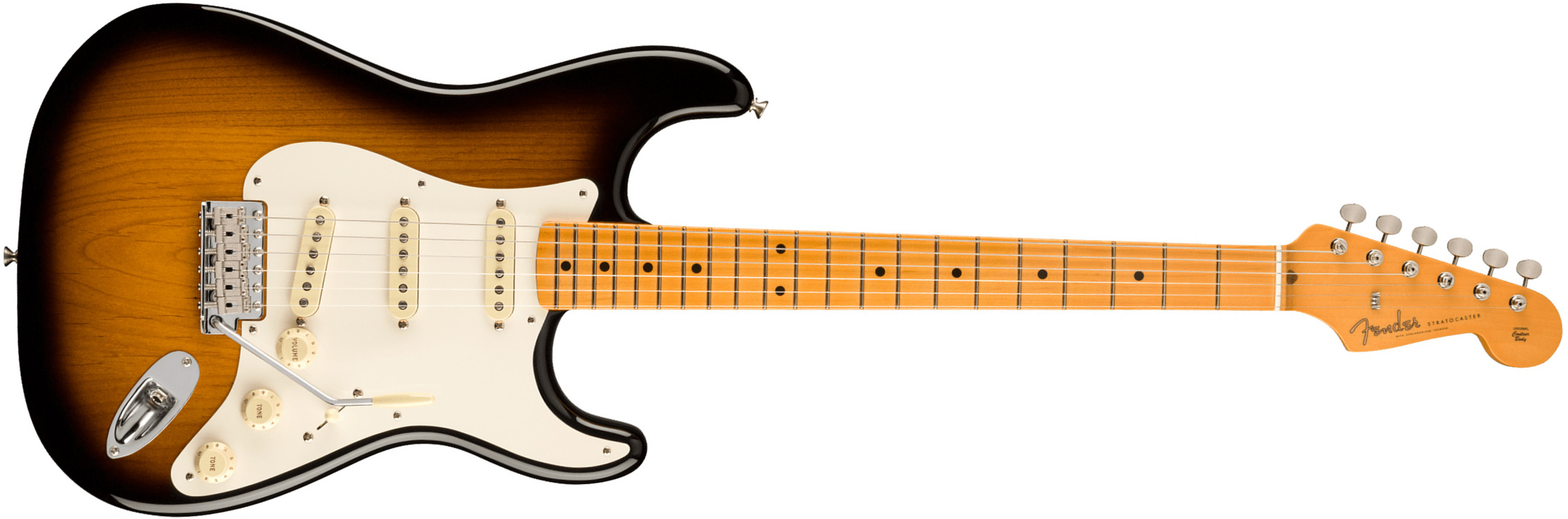 Fender Strat 1957 American Vintage Ii Usa 3s Trem Mn - 2-color Sunburst - Guitare Électrique Forme Str - Main picture