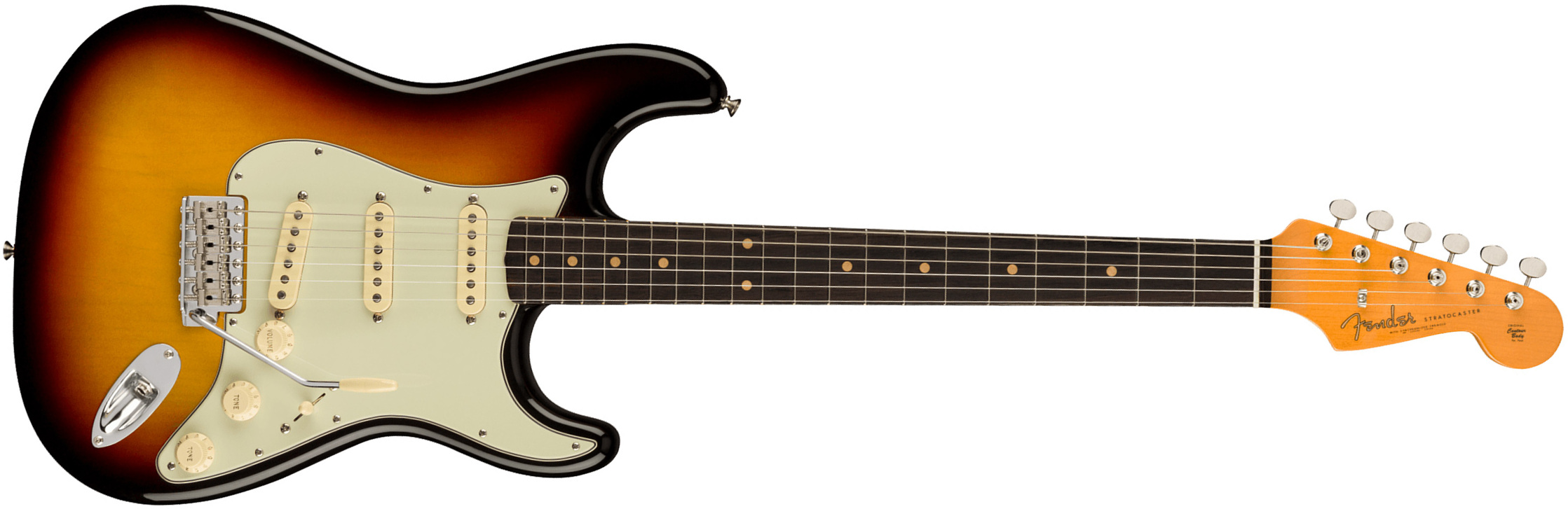 Fender Strat 1961 American Vintage Ii Usa 3s Trem Rw - 3-color Sunburst - Guitare Électrique Forme Str - Main picture
