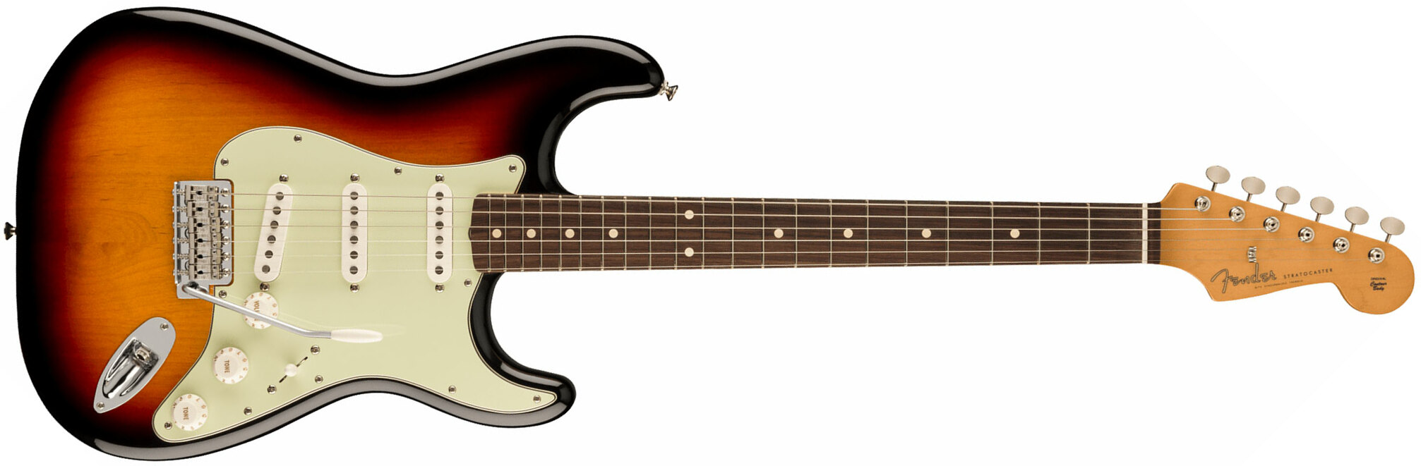 Fender Strat 60s Vintera 2 Mex 3s Trem Rw - 3-color Sunburst - Guitare Électrique Forme Str - Main picture