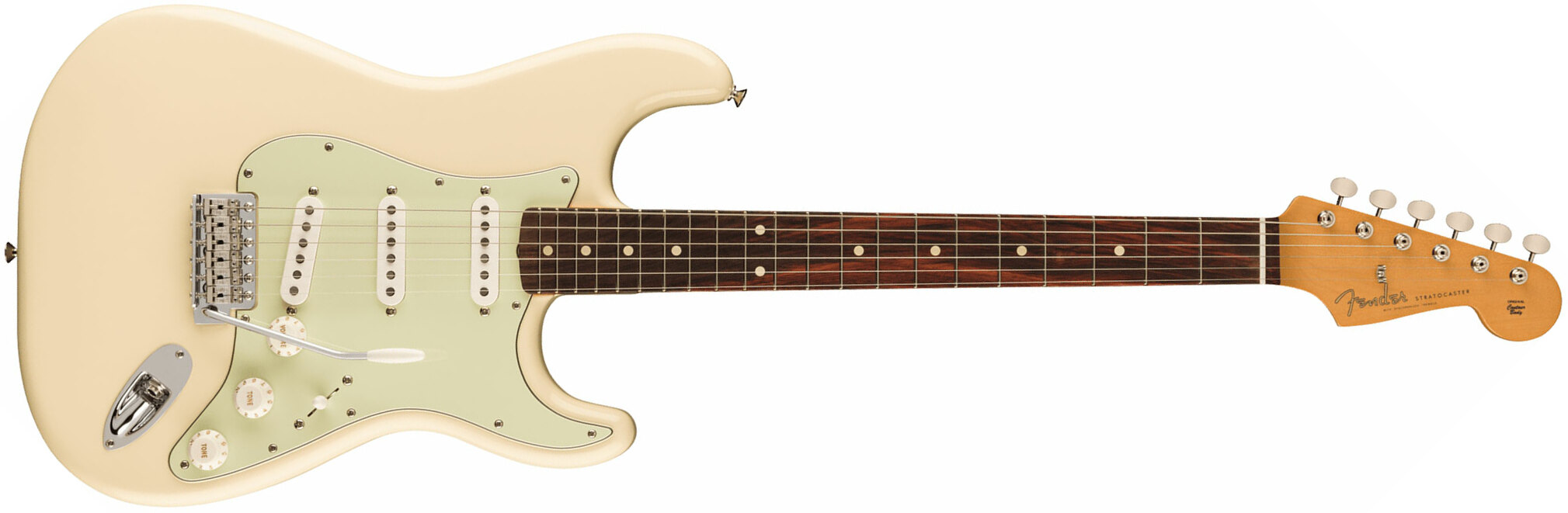 Fender Strat 60s Vintera 2 Mex 3s Trem Rw - Olympic White - Guitare Électrique Forme Str - Main picture