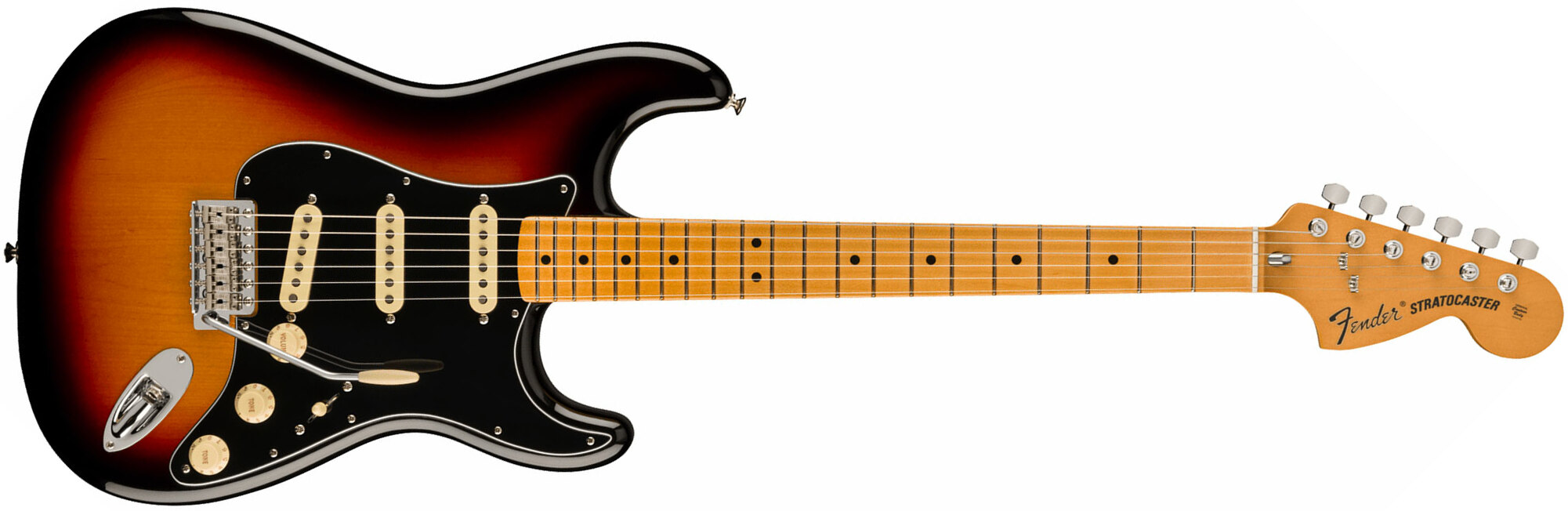 Fender Strat 70s Vintera 2 Mex 3s Trem Mn - 3-color Sunburst - Guitare Électrique Forme Str - Main picture