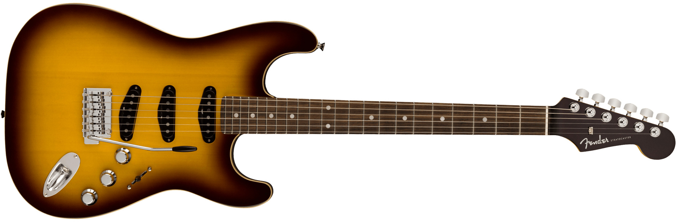 Fender Strat Aerodyne Special Jap 3s Trem Rw - Chocolate Burst - Guitare Électrique Forme Str - Main picture